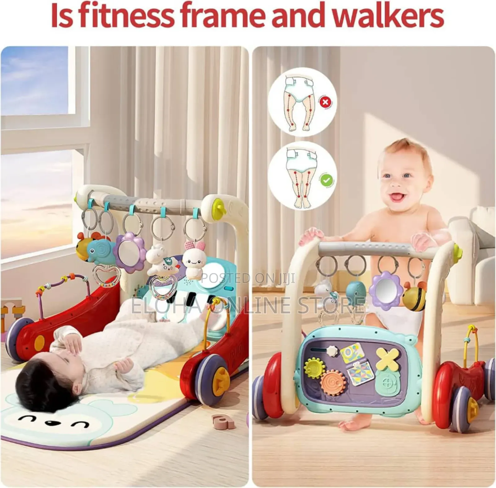 2 in 1 Baby Gym With Walker