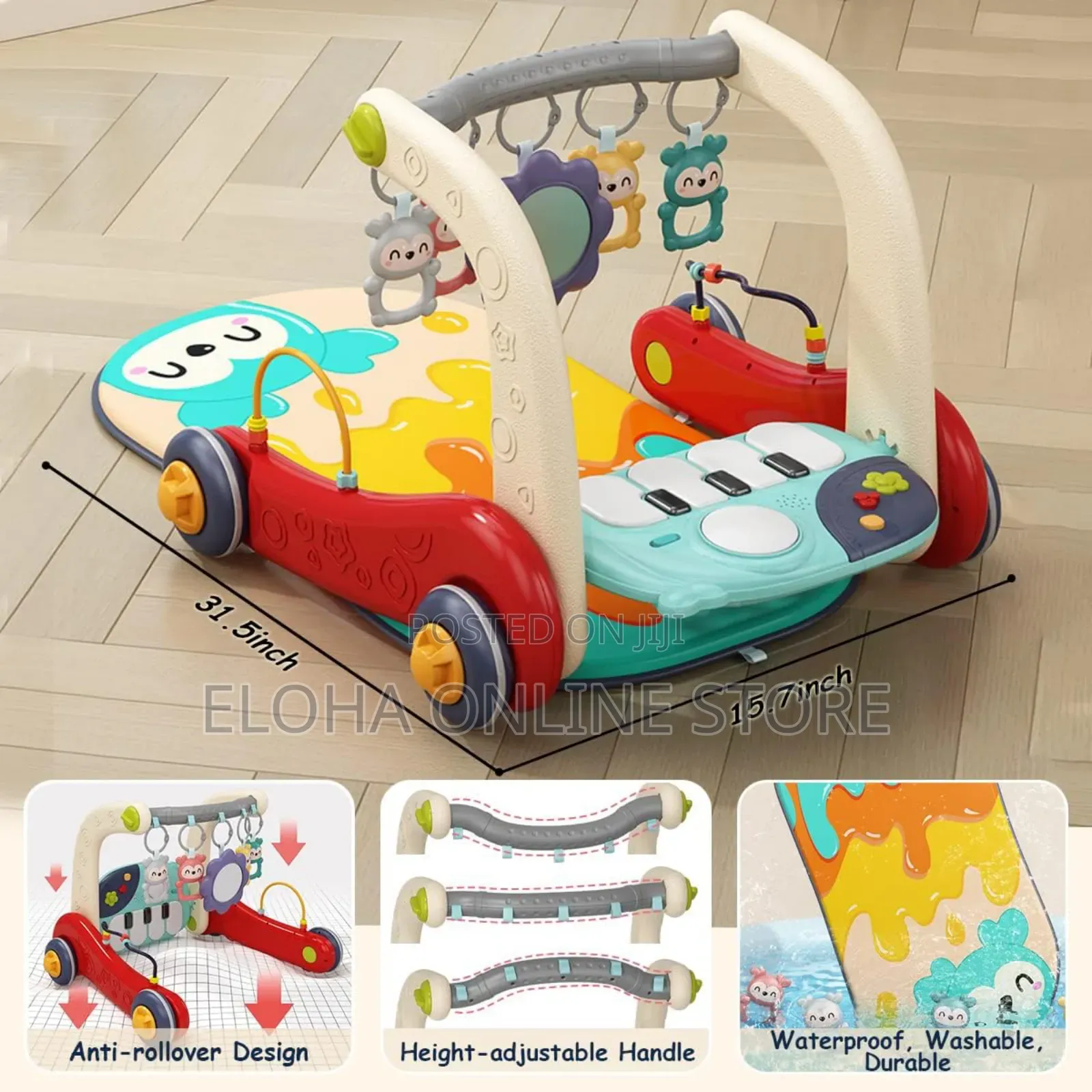 Baby Infant to Toddler Play Gym Mat Walker