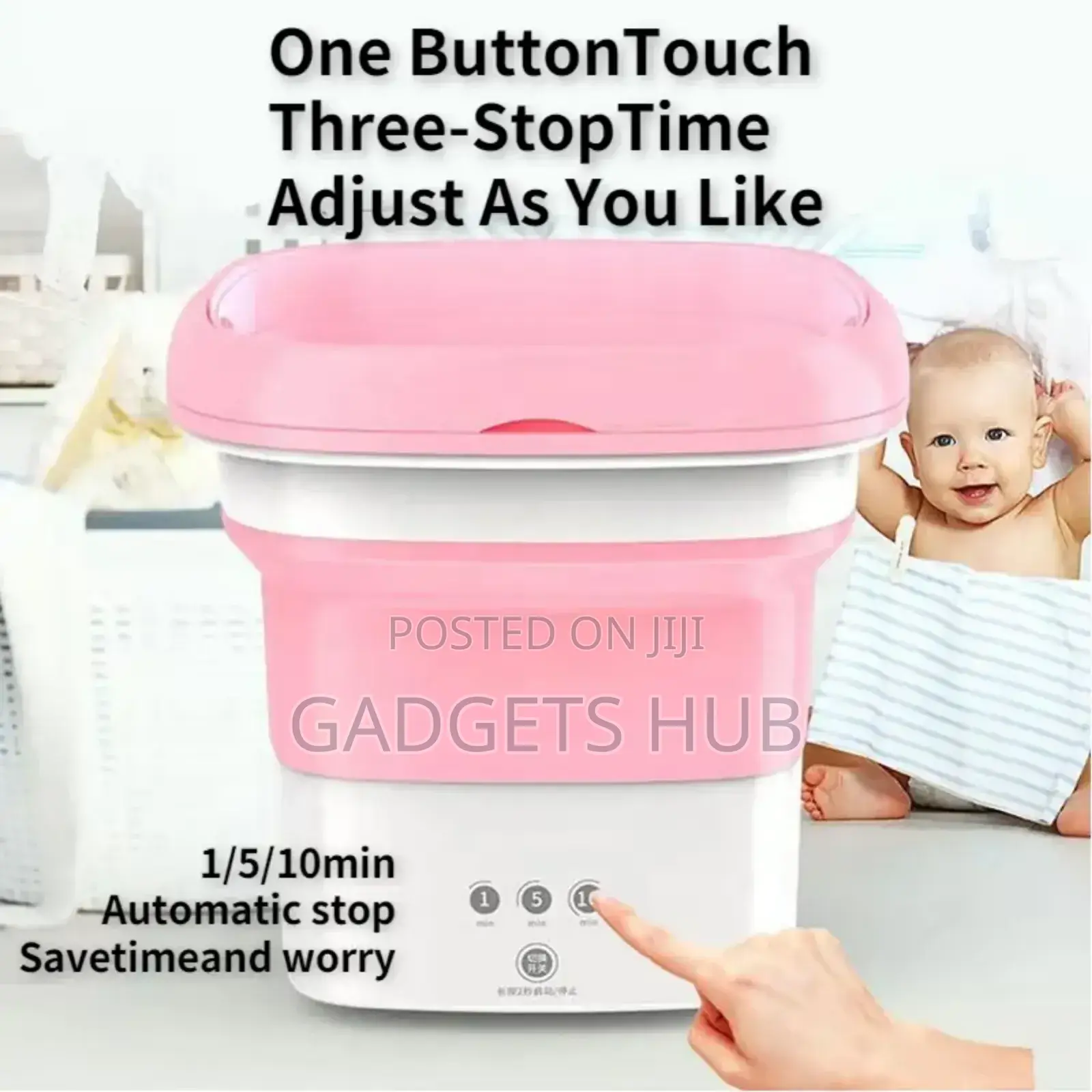 Mini Portable Folding Bucket Washing Machine