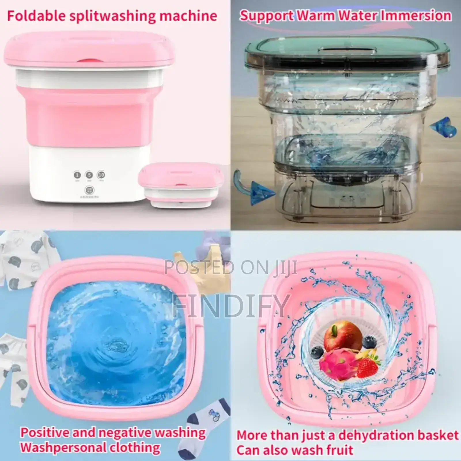 Mini Portable Folding Bucket Washing Machine
