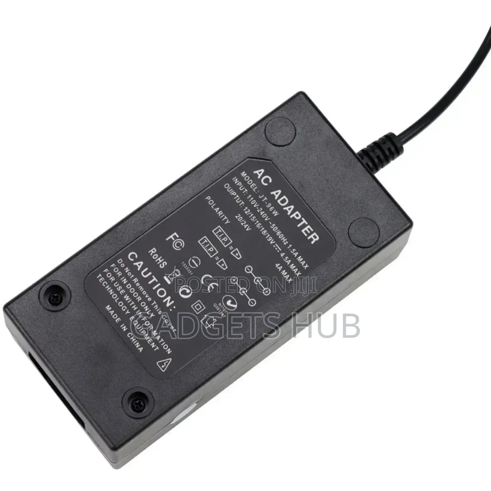 Universal Power Adapter 96w 12v to 24v Adjustable 10 in 1