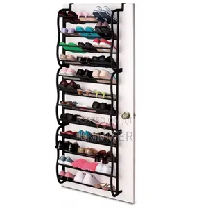 Over the Door Metallic Shoe Rack Organiser