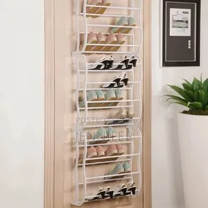 Over the Door Metallic Shoe Rack Organiser