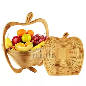Wooden Style Foldable Fruit Basket