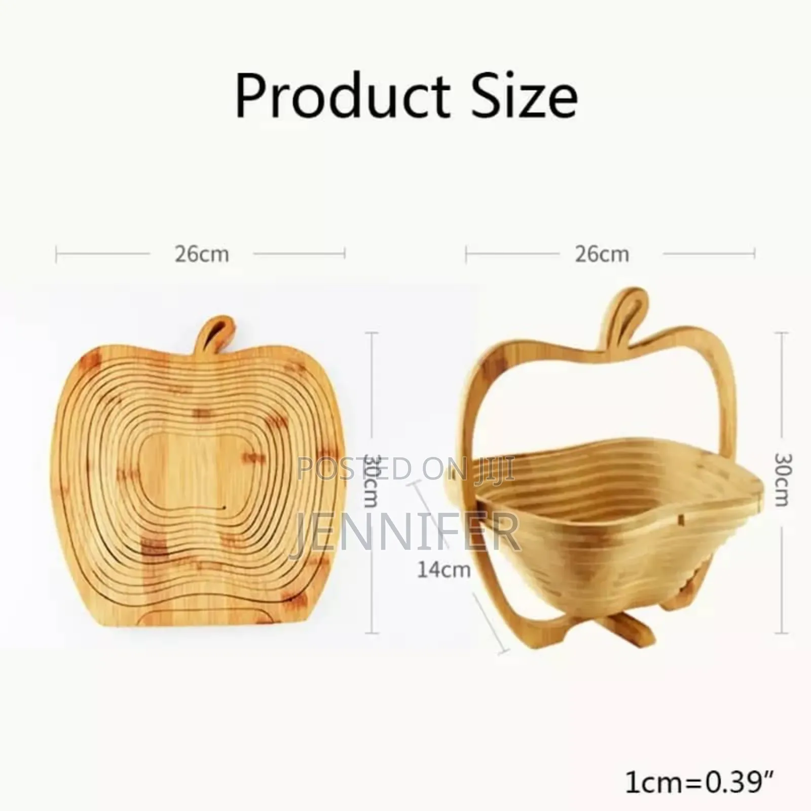 Wooden Style Foldable Fruit Basket