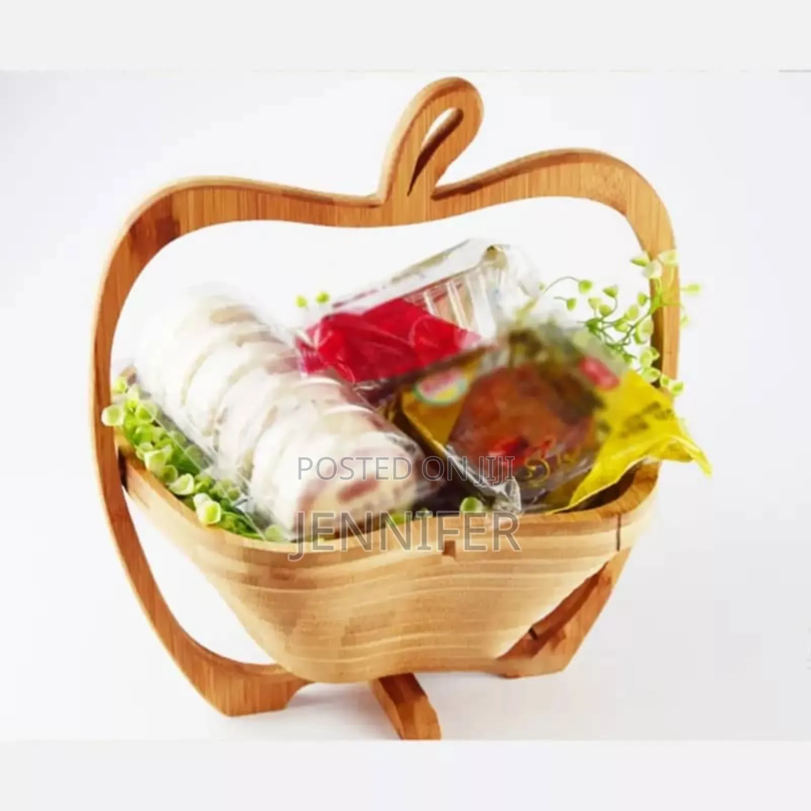 Wooden Style Foldable Fruit Basket