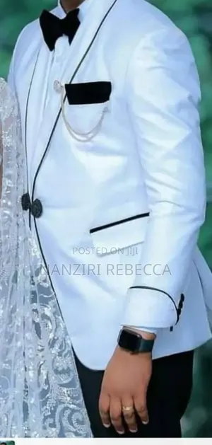 Photo - 3pc Wedding Clssy Suits White and Black