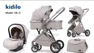 Kidilo Travel System Baby Stroller With Bassinet