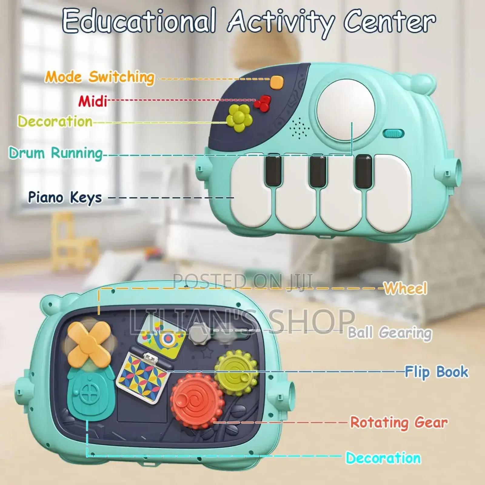 Baby Infant to Toddler Play Gym Mat Walker
