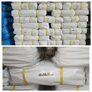 Photo - 5 Pieces of Waterproof Tarpaulin Bundle Rust Resistant