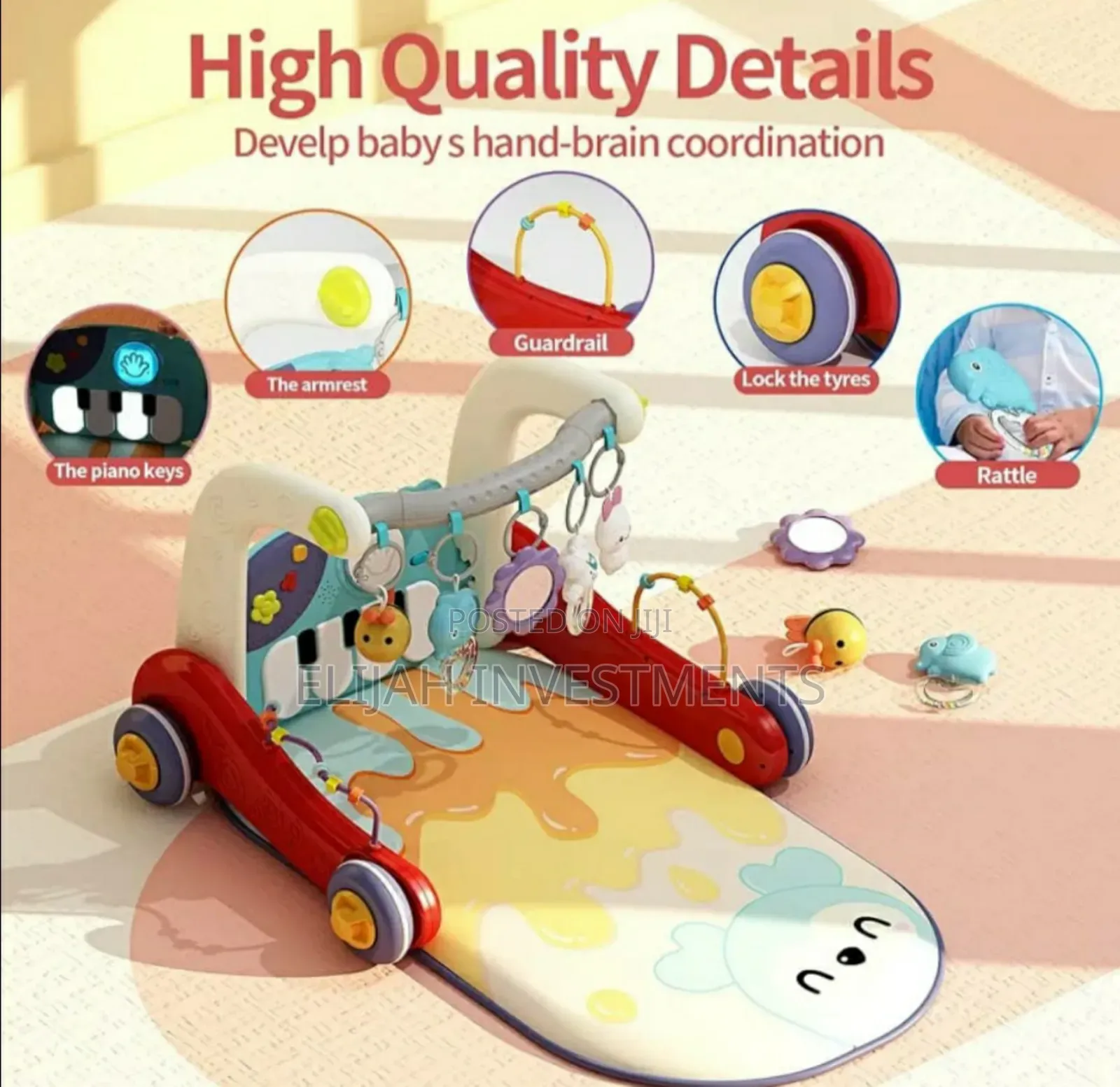 Luxurious 2 in 1 Baby Gym With Walker