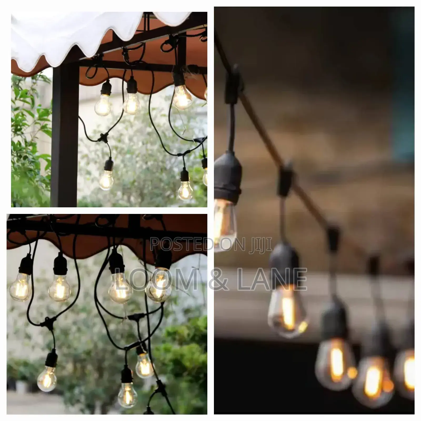 10pcs Warm Light Waterproof Garden Decor String Led Bulbs