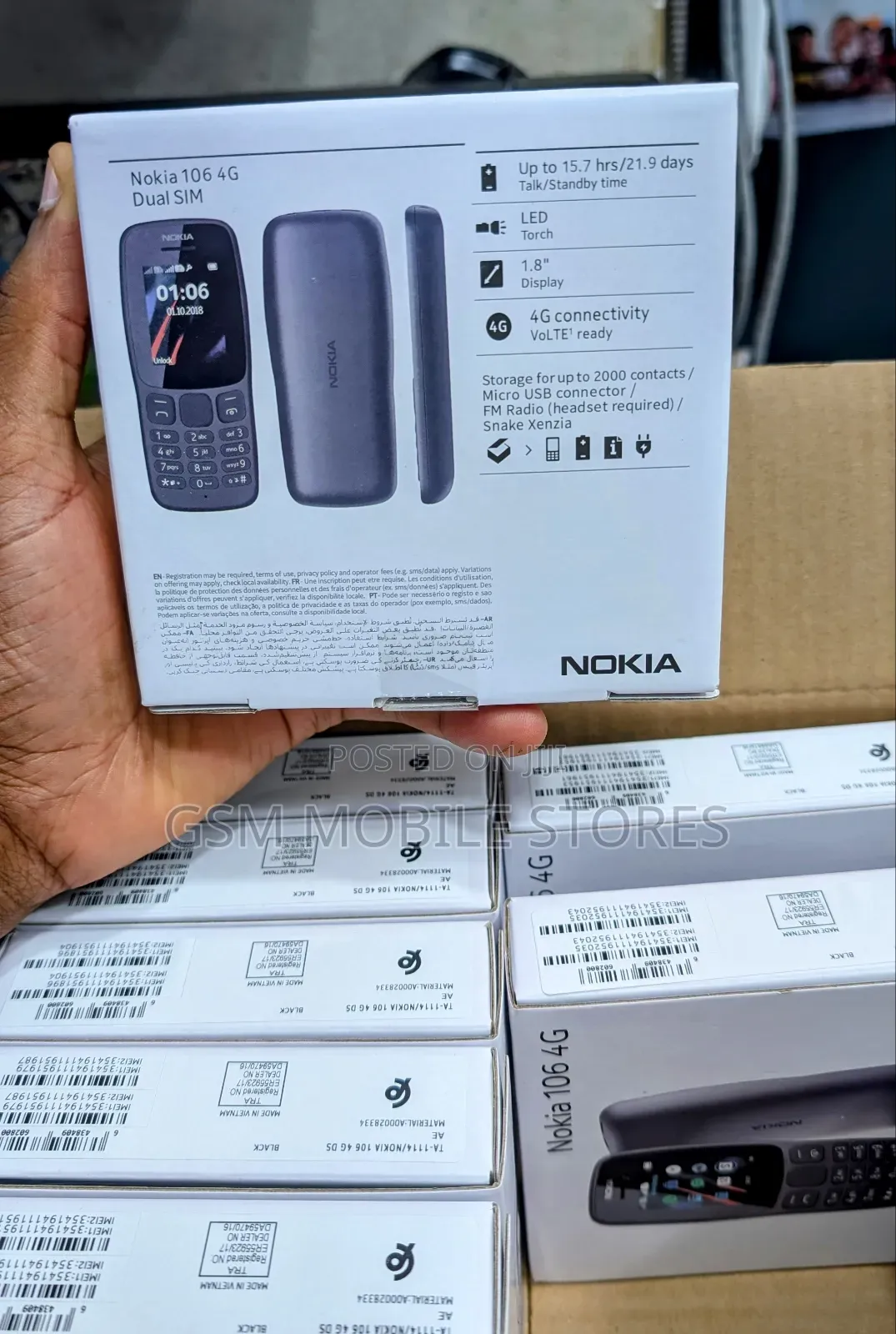New Nokia 106 Black