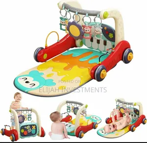 Luxurious Baby Infant to Toddler Play Gym With Mat Walker