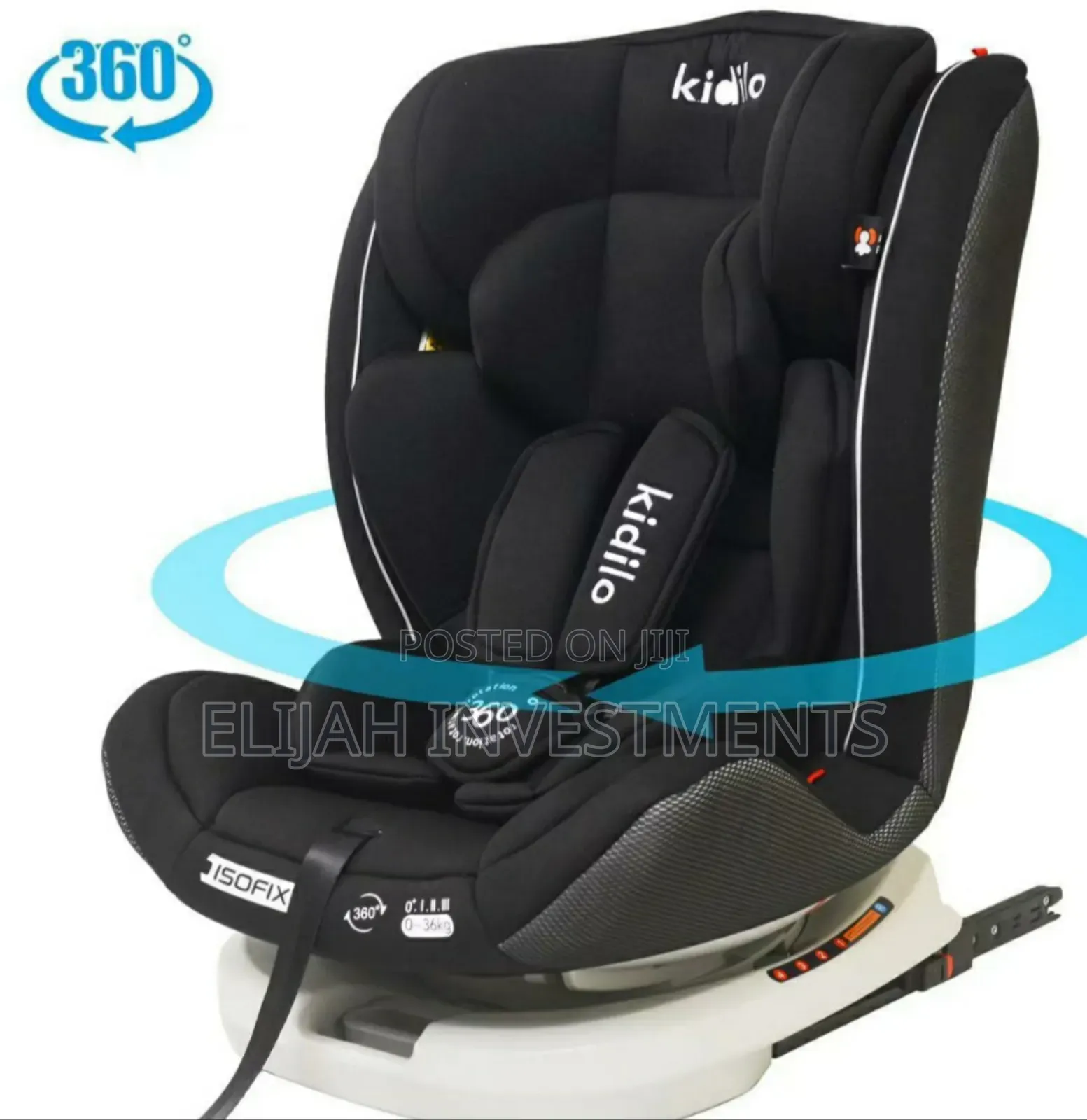New Kidilo 360 Rotating Baby Car With Isofix