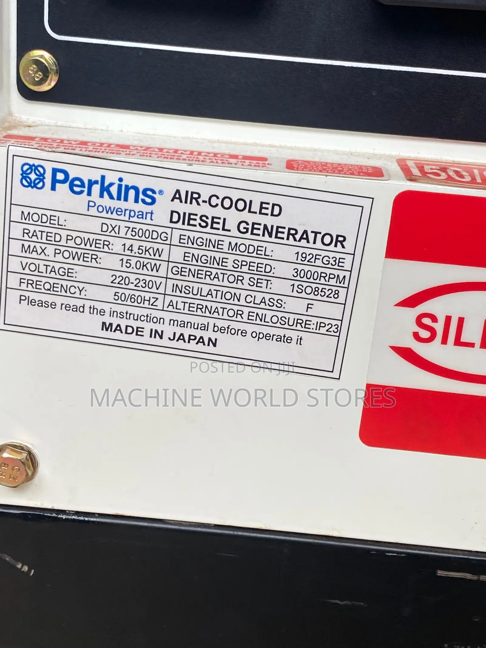 15kva Silent Diesel Generator Air Cooled
