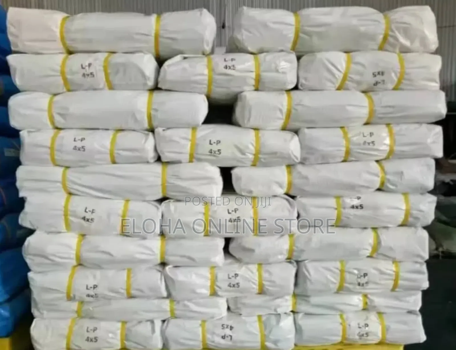 5 Pieces of Waterproof Tarpaulin Bundle Rust Resistant