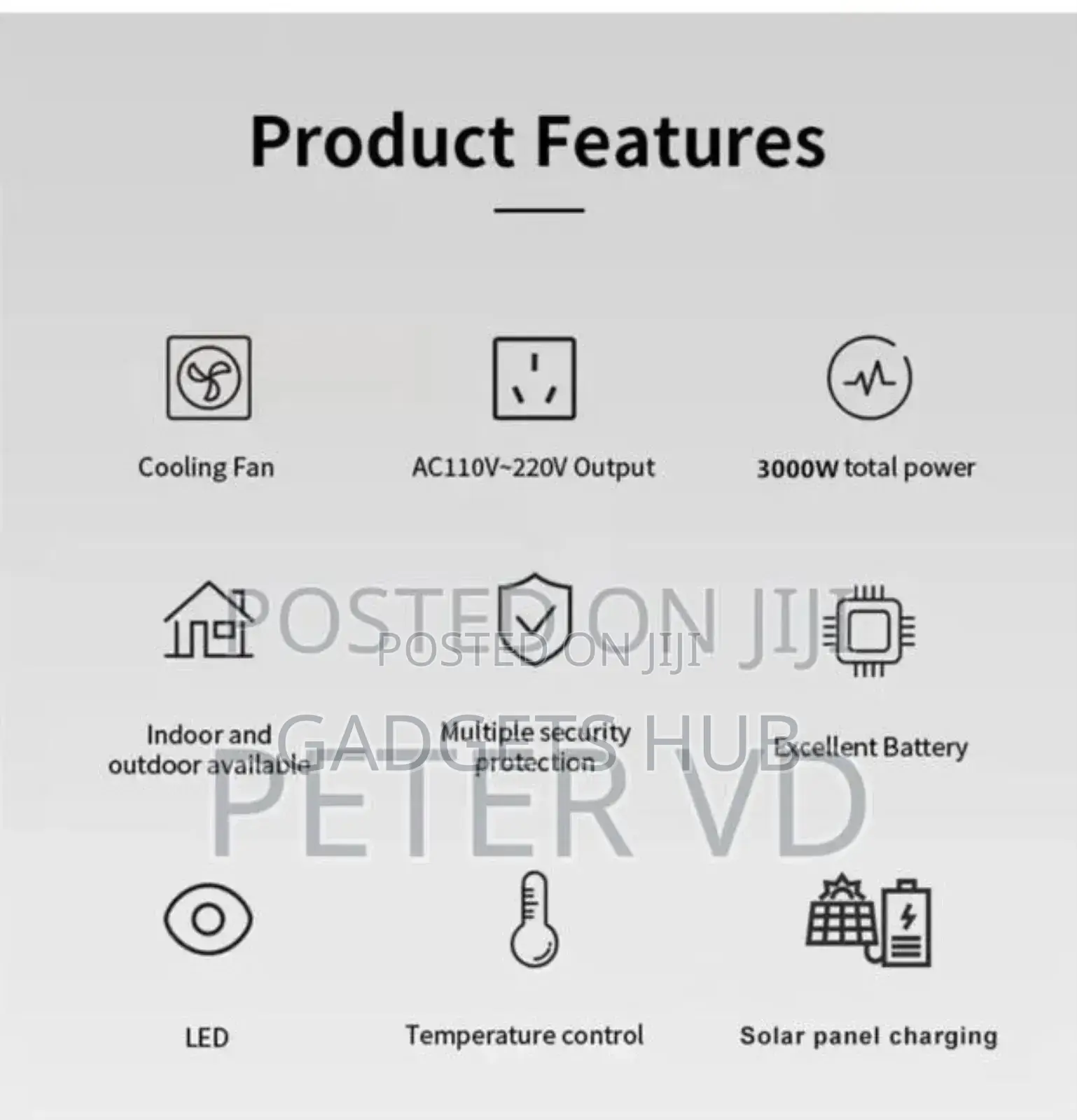 3000w Power Bank Charging Station 3kw Portable Power Station