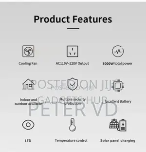 3000w Power Bank Charging Station 3kw Portable Power Station