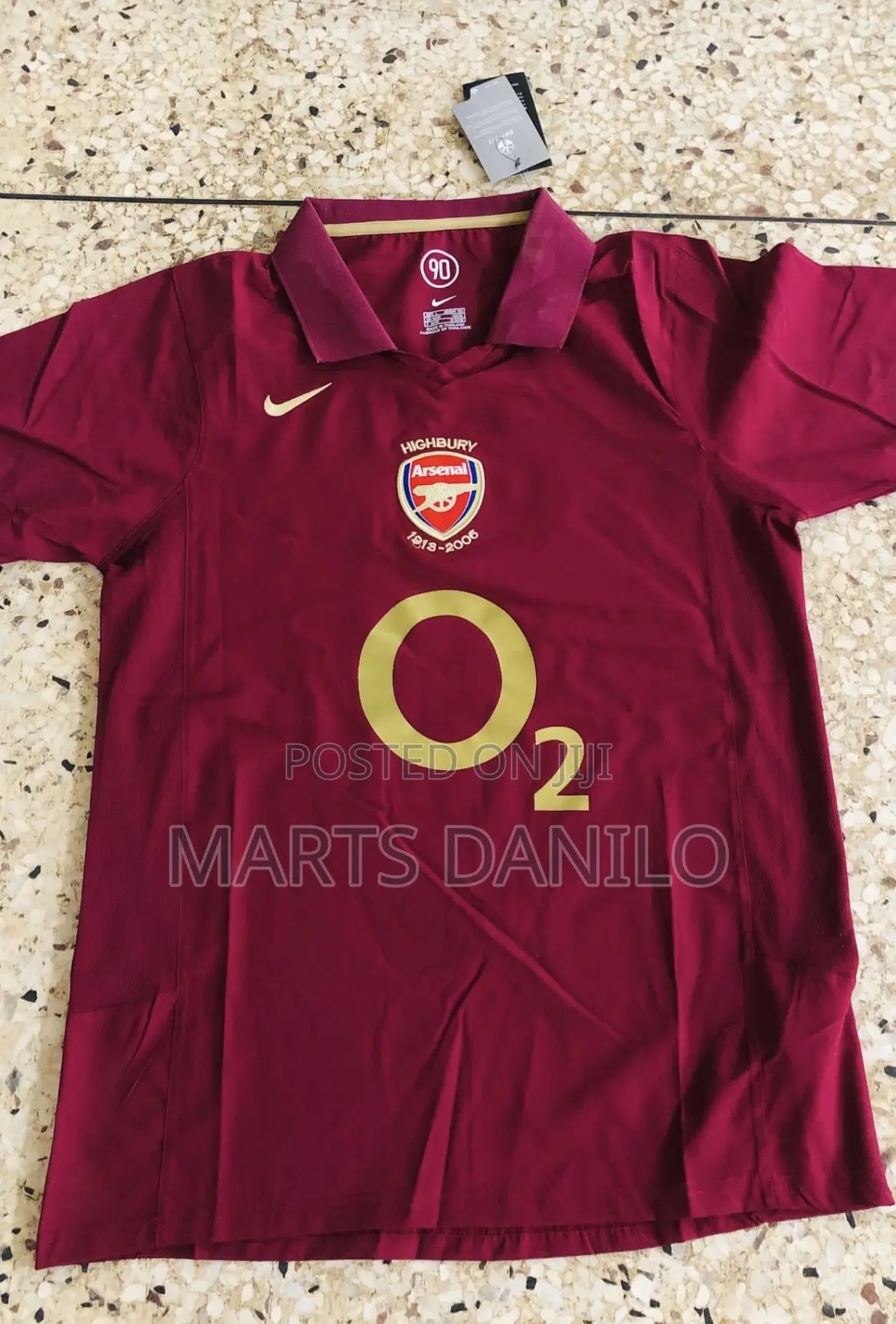Arsenal O2 Red Jersey