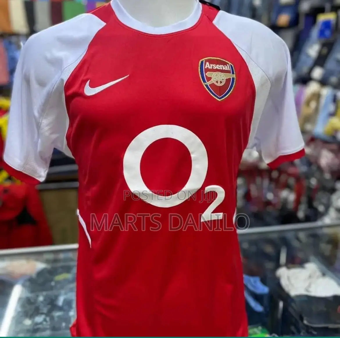 Arsenal O2 Red Jersey