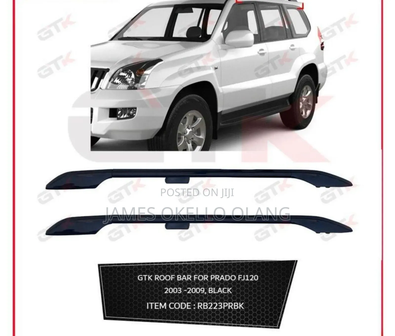 Prado Tx 2033 to 2009 Roof Bars