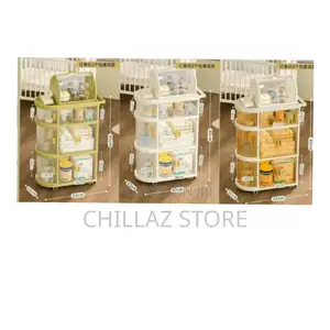 Baby Storage Organizer Cart With Wheels.
