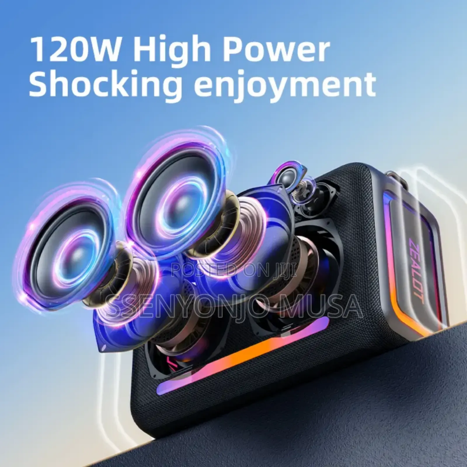 Zealot-S95 Waterproof Portable Bt Speaker - 120w Outdoor