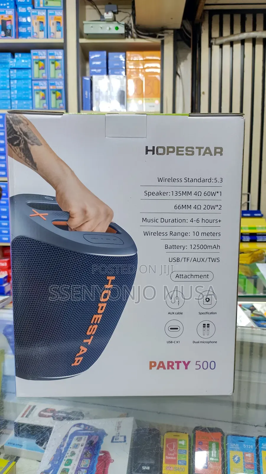 Hopestar Party 500 Wireless Speaker - 60w Woofer 2x 20w