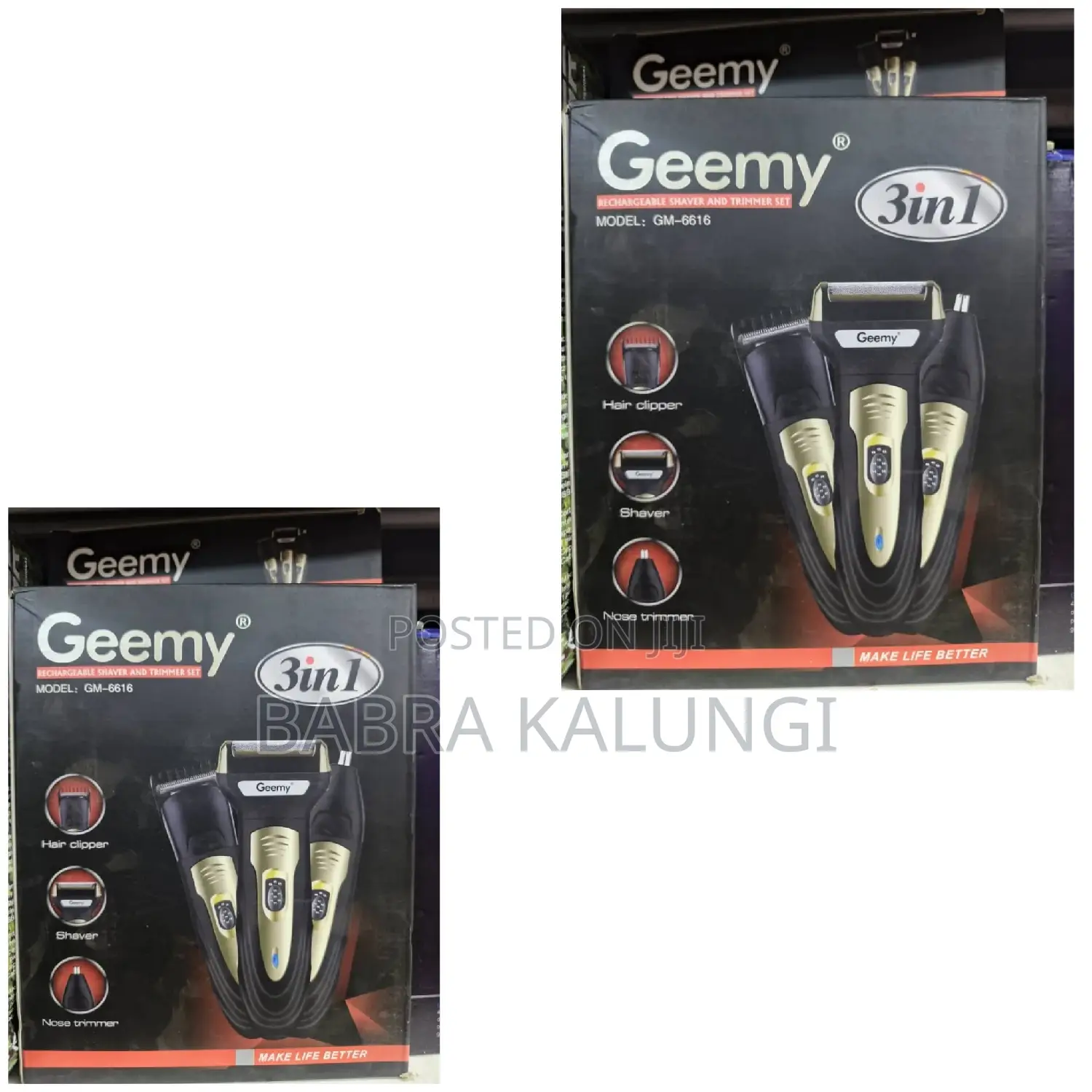 Geemy 3 in 1 Rechargeable Hair
