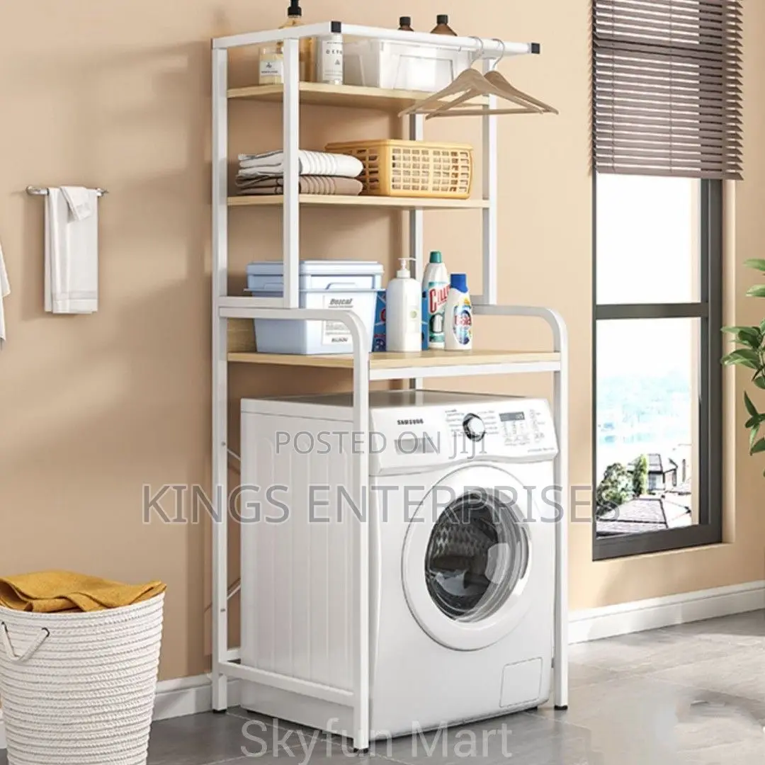 3-Layer Washing Machine Storage Rack
