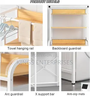 3-Layer Washing Machine Storage Rack