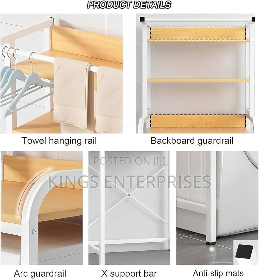 3-Layer Washing Machine Storage Rack