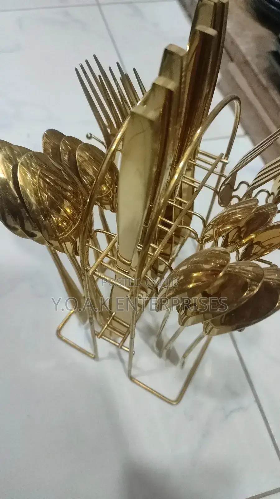 Golden Heavy Cutlery Set
