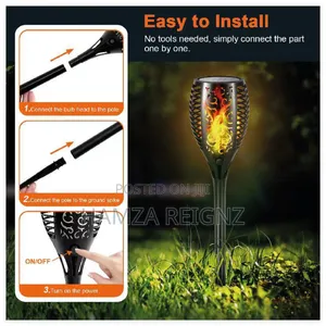 Torches Flame Lights, 4 Pack Night