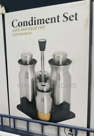 Stainless Steel Condiment Set of 4pcs