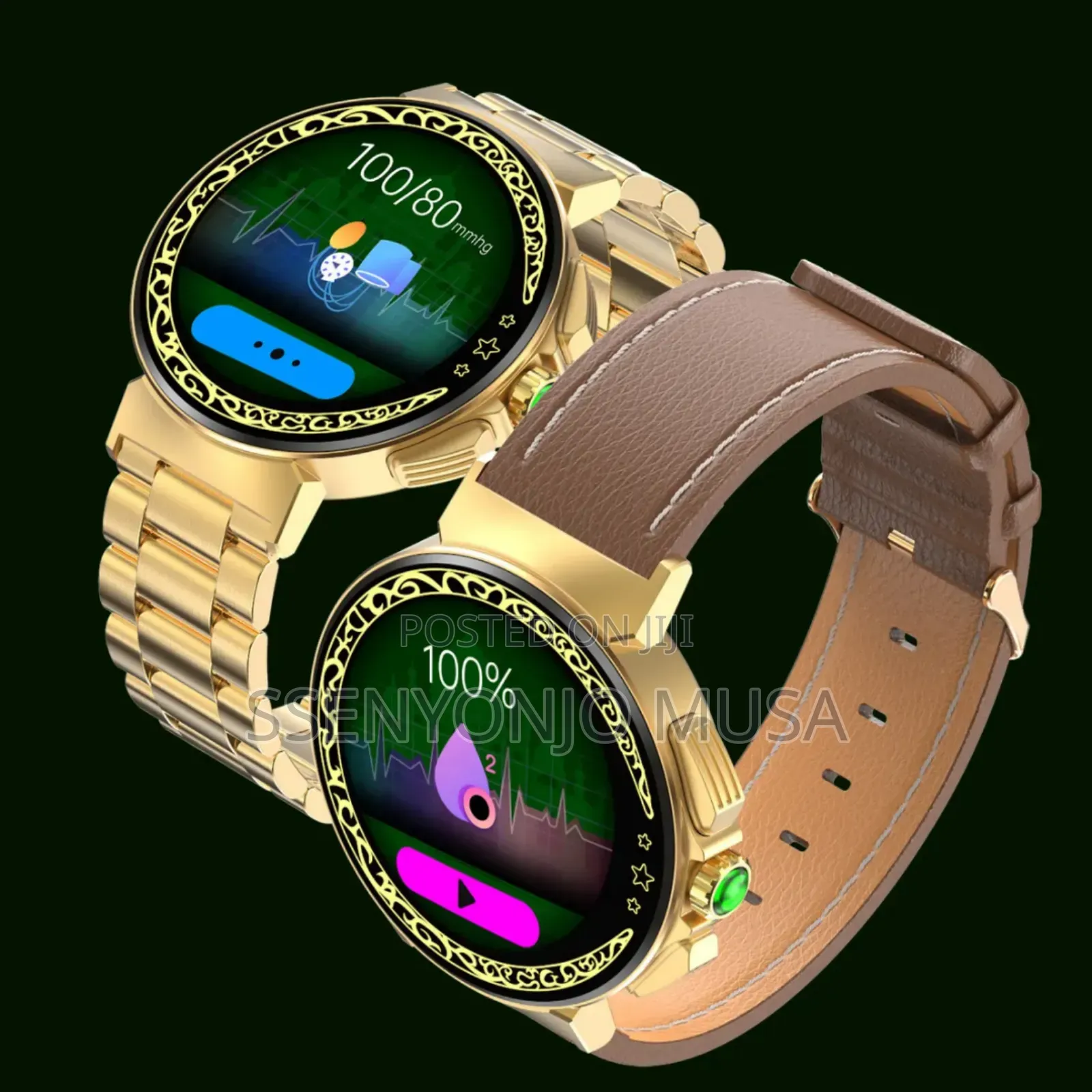 Qibla Smart Watch for Men Women - Prayer Time Health