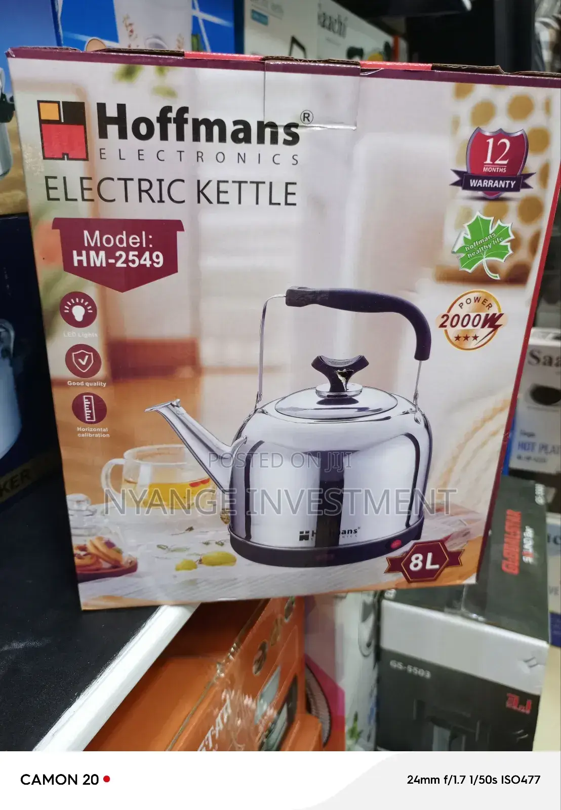 Electric Kettle. Hoffmans 8l Kettle