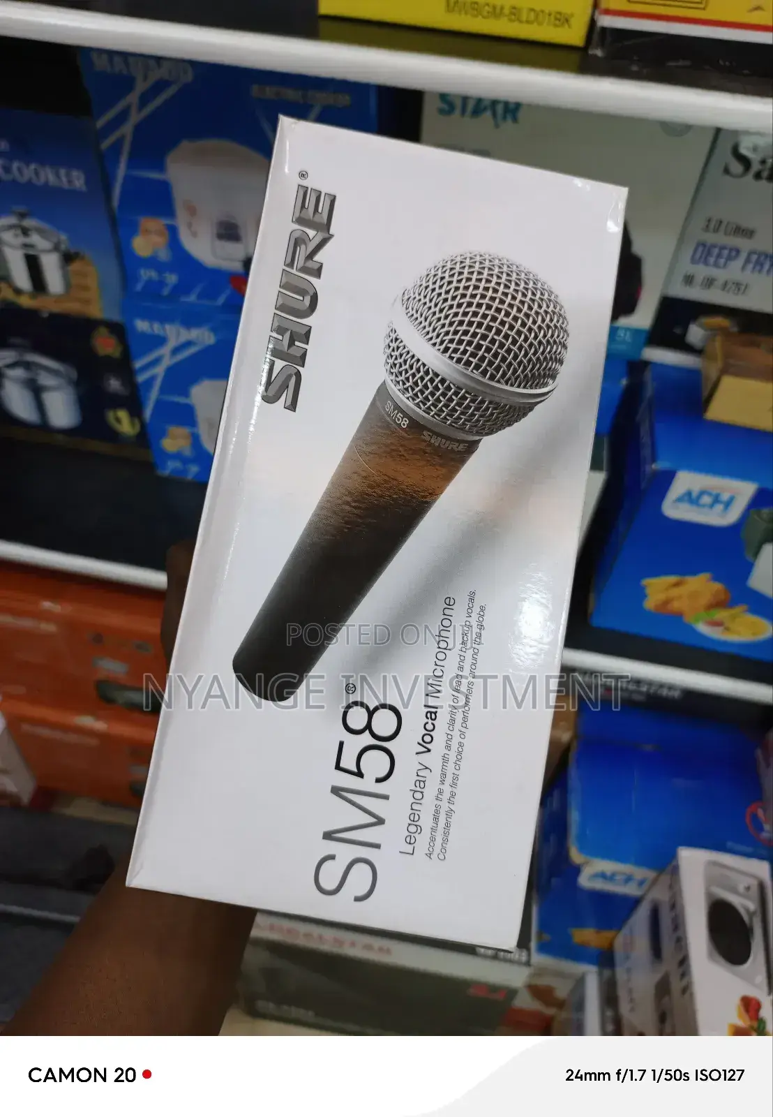 Shure Sm58 Microphone. Wired Microphone