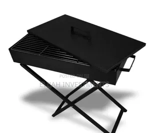 Outdoor Foldable Charcoal BBQ Grill W/Lid