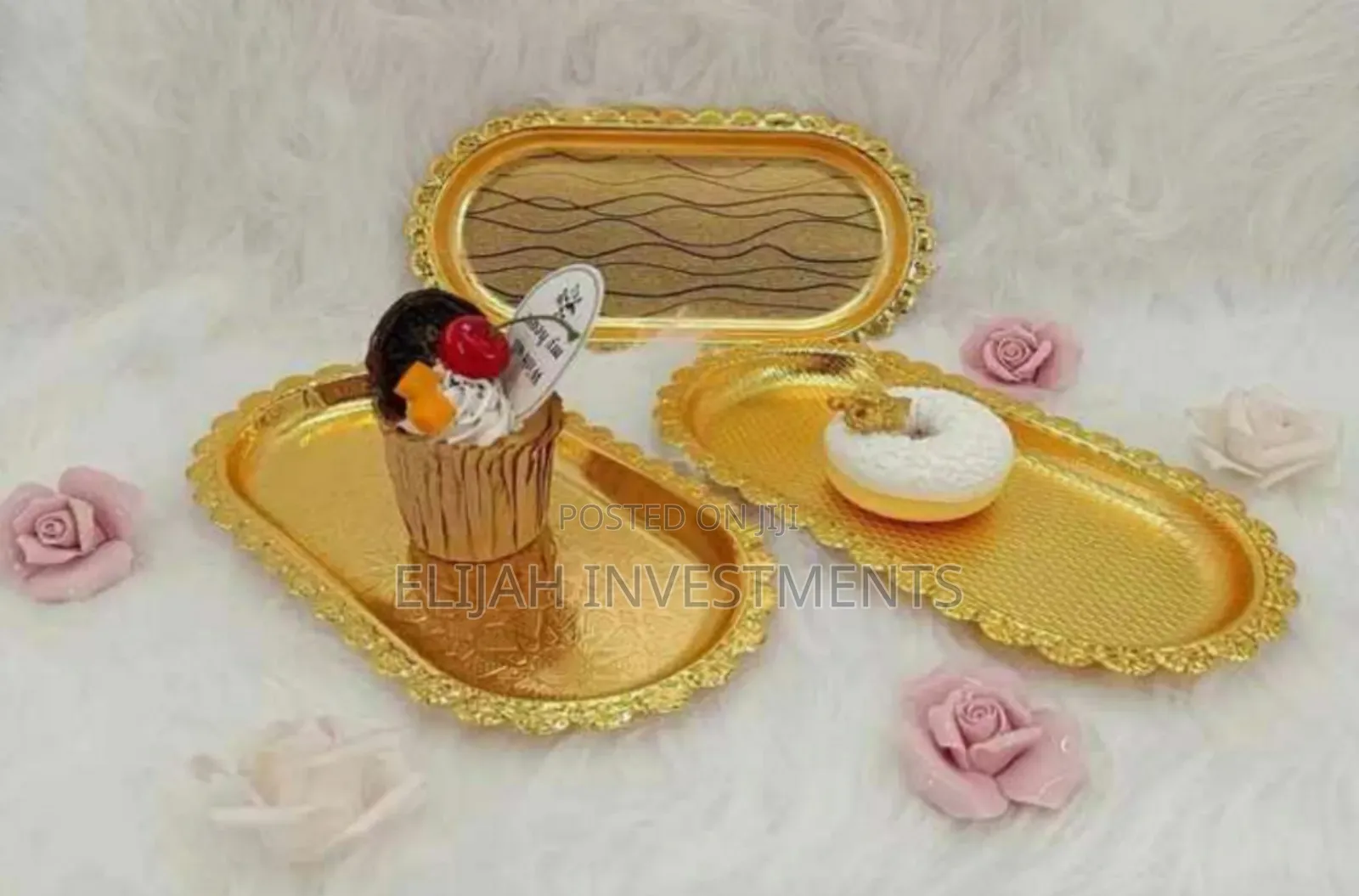 Unique Gold Plated Mini Tray