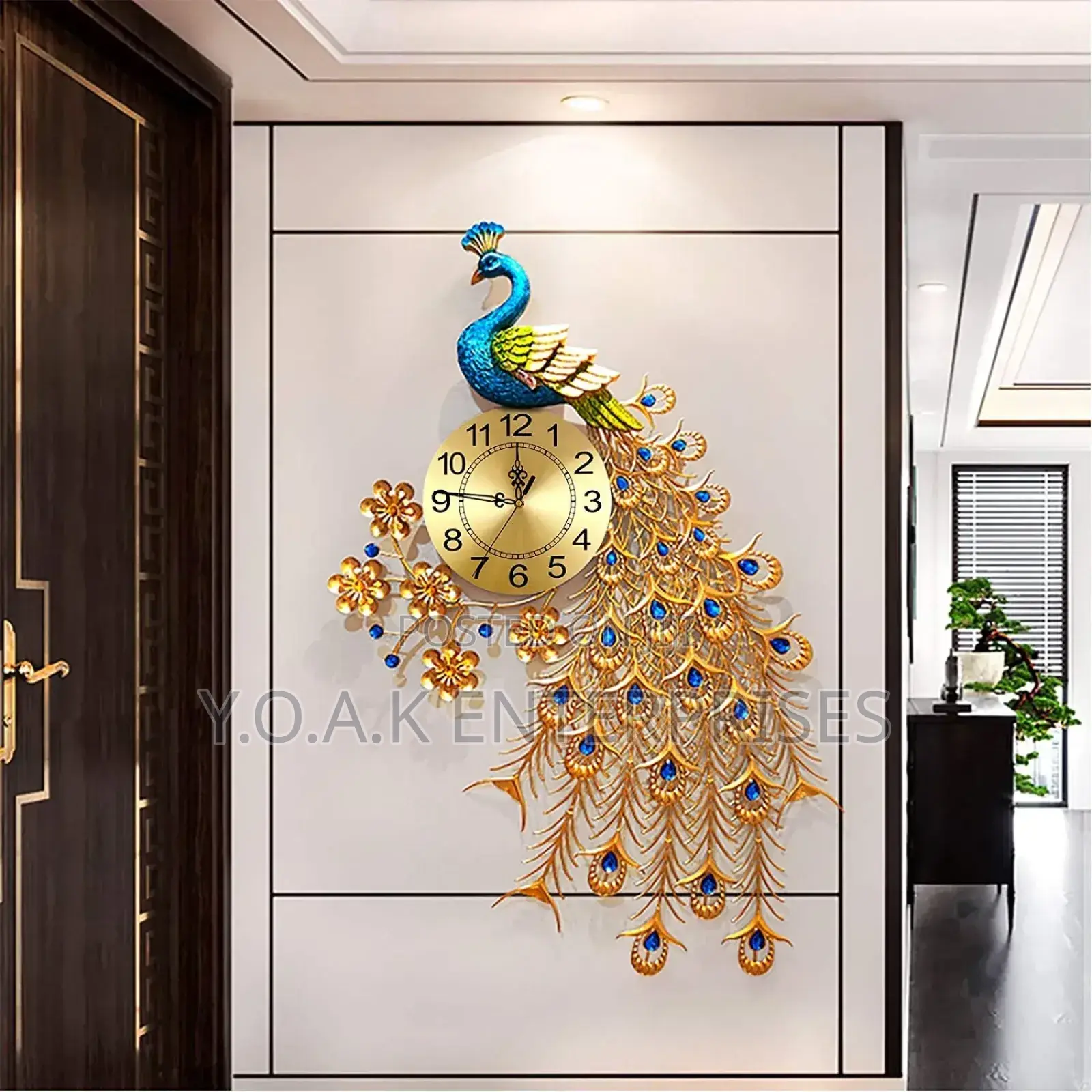 Peacock Wall Clock