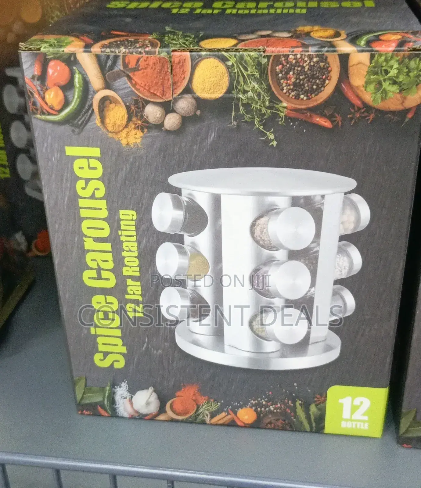 Rotating Spice Rack Organizer