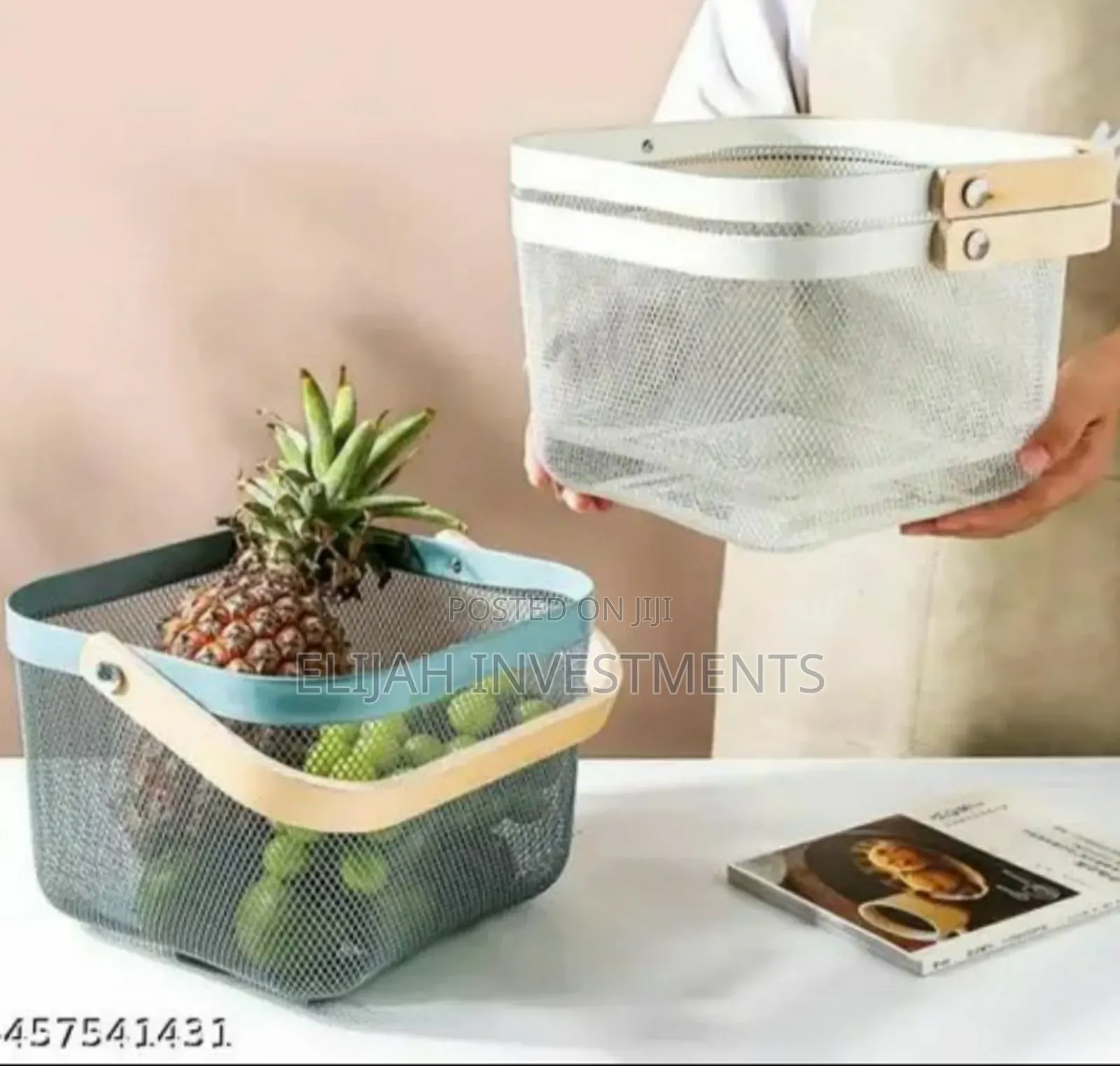 Unique Square Mesh Fruit Storage Basket