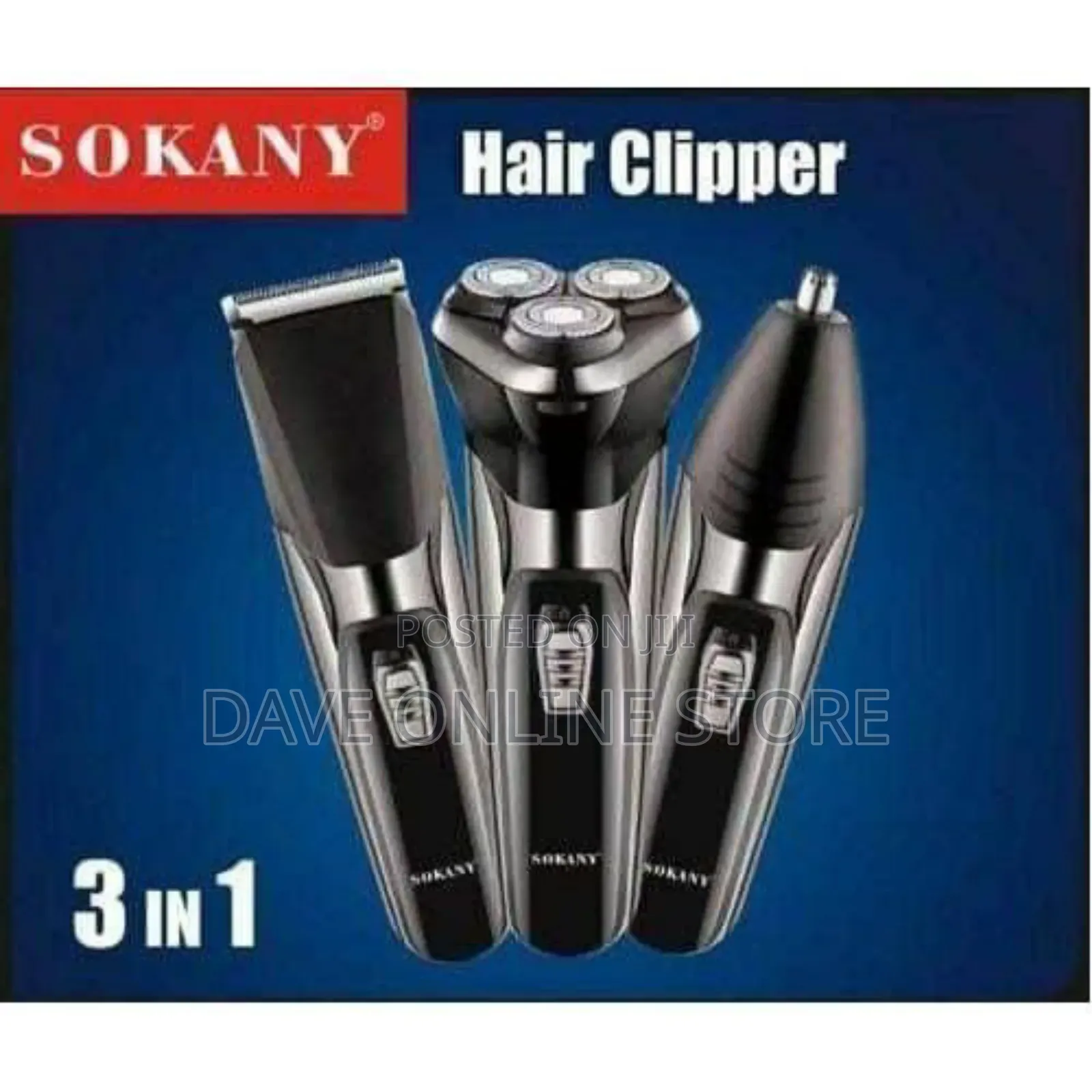 Sokany 3 in 1 Hair Clipper, Shaver, N Nose Trimmer