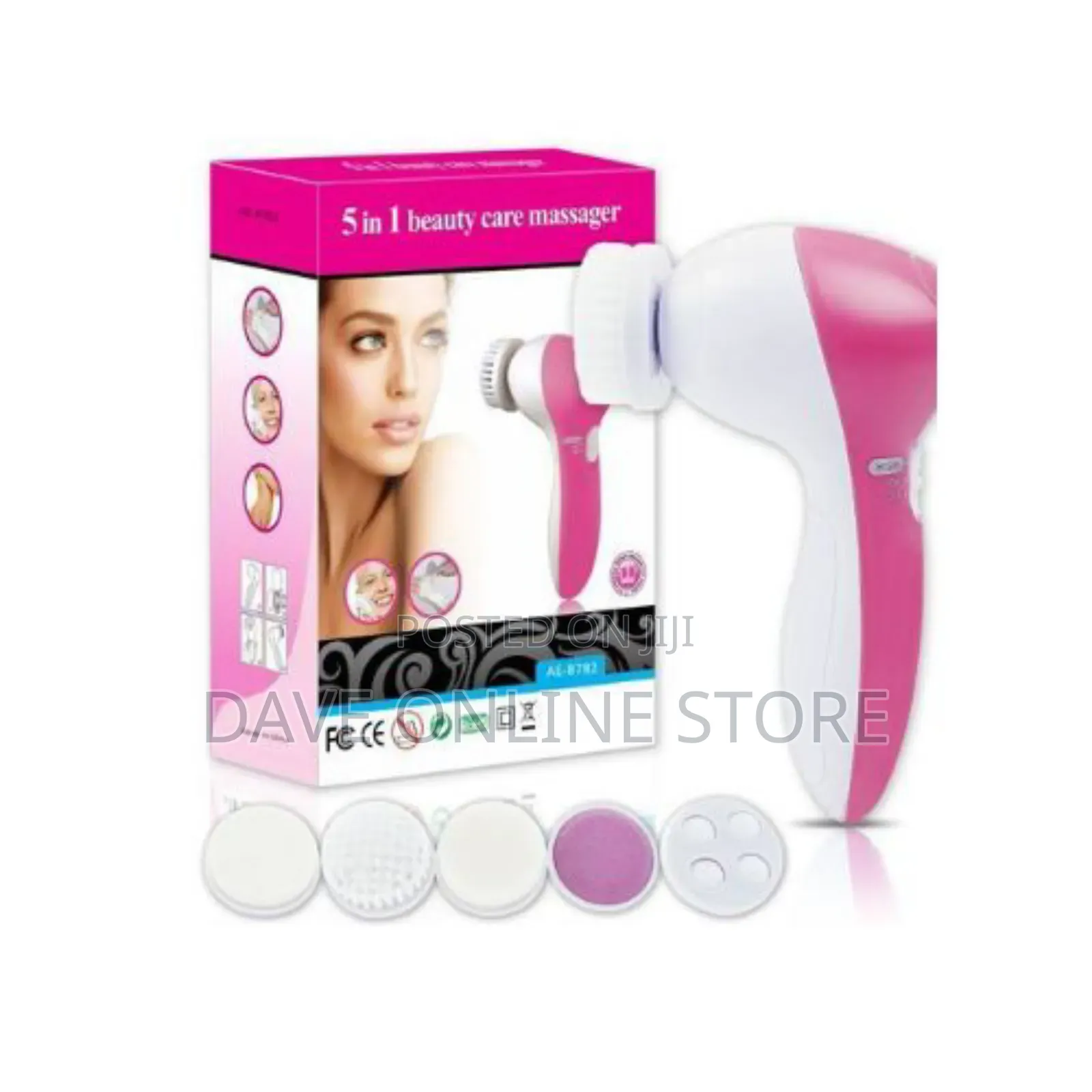5 in 1 Waterproof Facial Cleaner Face Cleansing Brush
