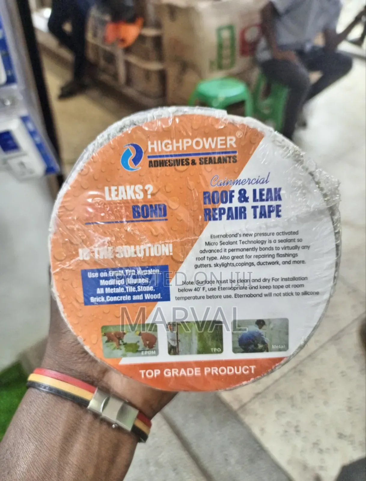 Waterproof Temperature Resistant Tape for Roof Leak Pipe