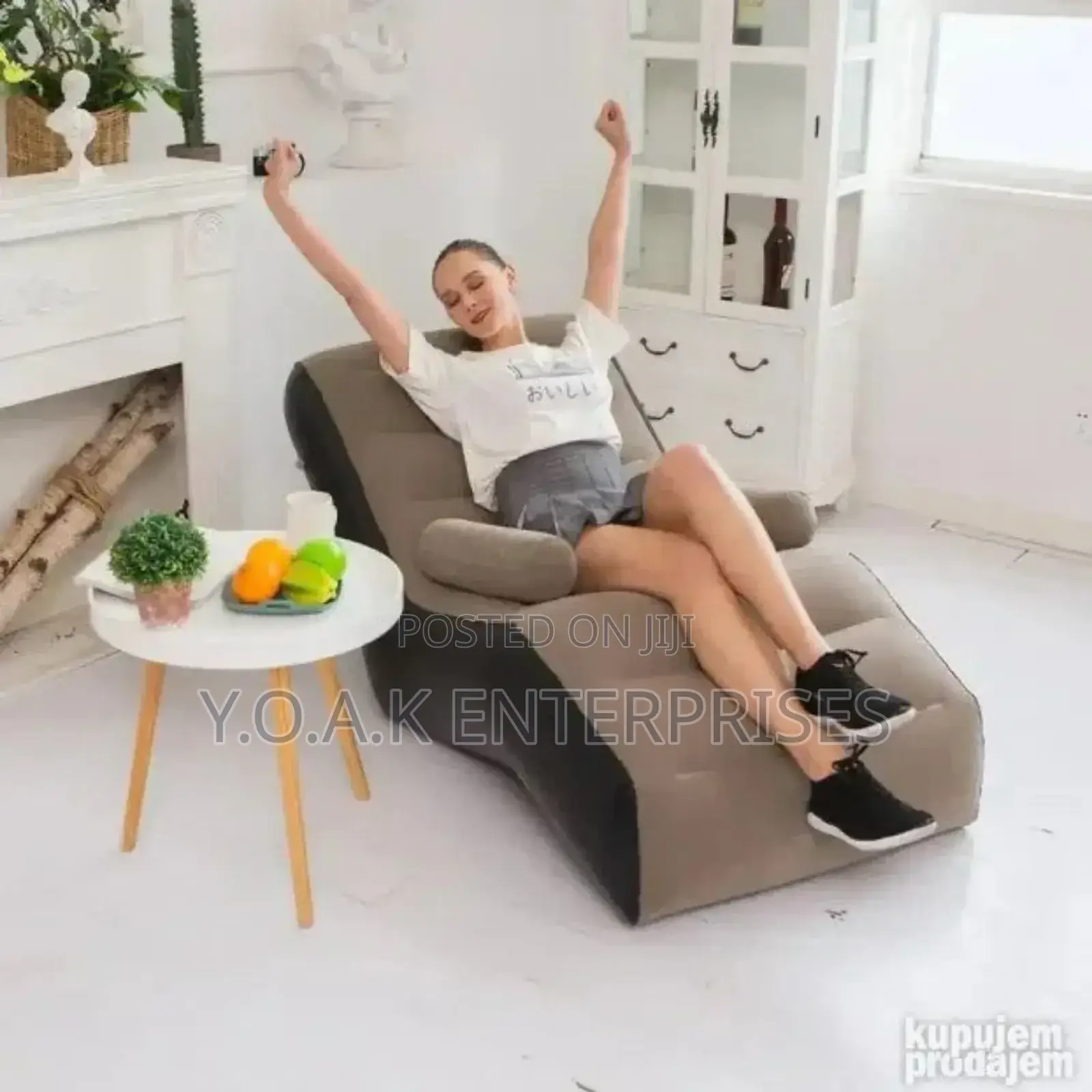 Inflatable Sofa Set With Electric Pump