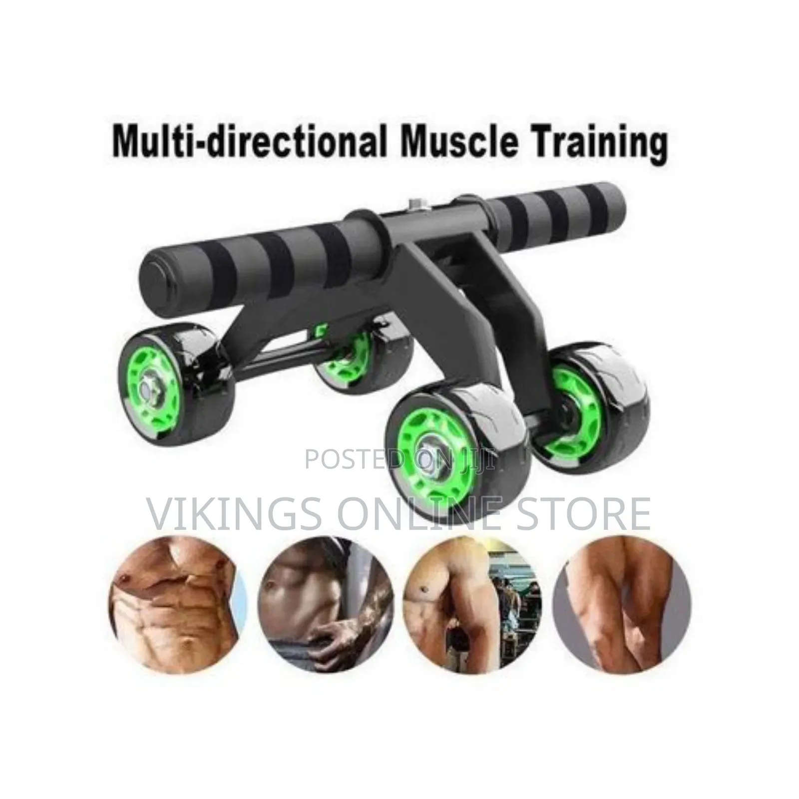 4 Wheels Ab Roller Multifunctional Portable Trainer