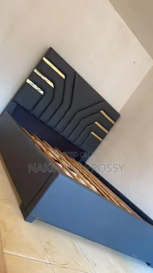Leather Bed 5by6 With Stickers and Stripes